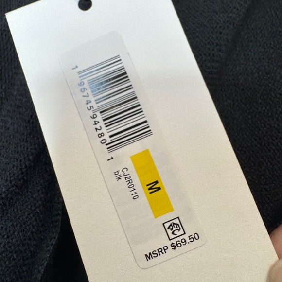 Calvin Klein Pullover Cropped Hoodie Black - Picture 8 of 10